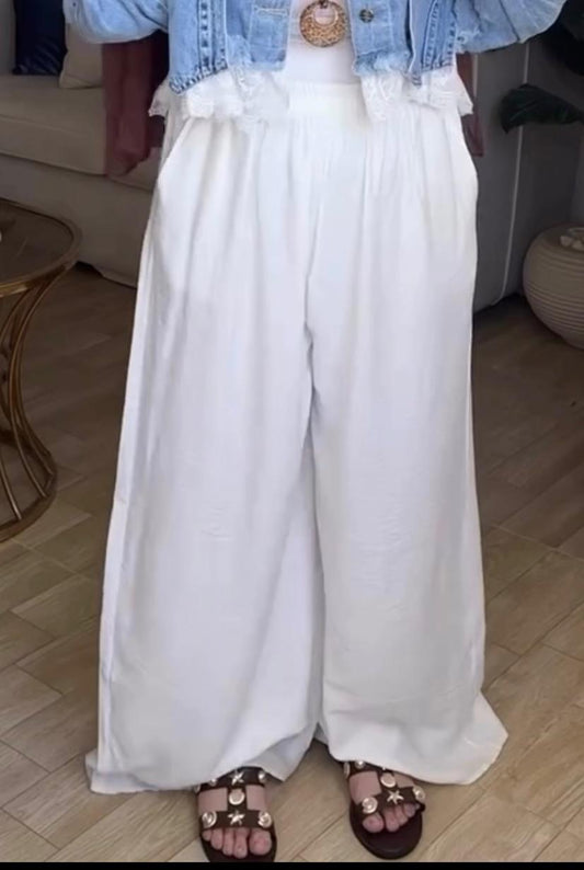 White Summer Pants - بنطلون الصيف الأبيض
