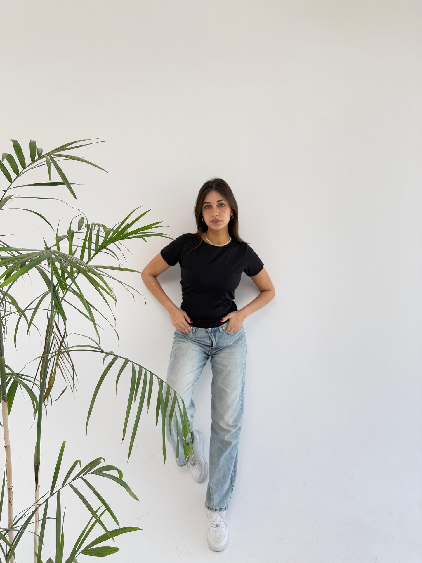 Basic Short Sleeve Top - Black