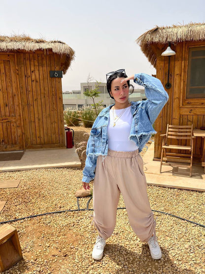 The Classic Cropped Denim Jacket