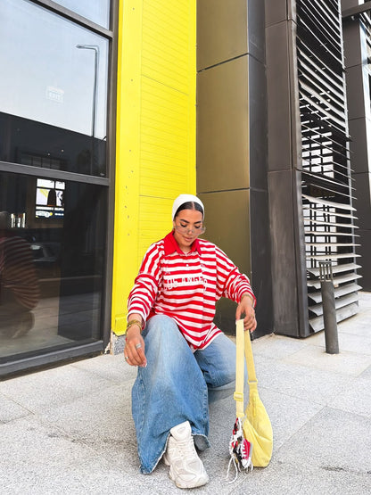 Cherry Stripe Polo