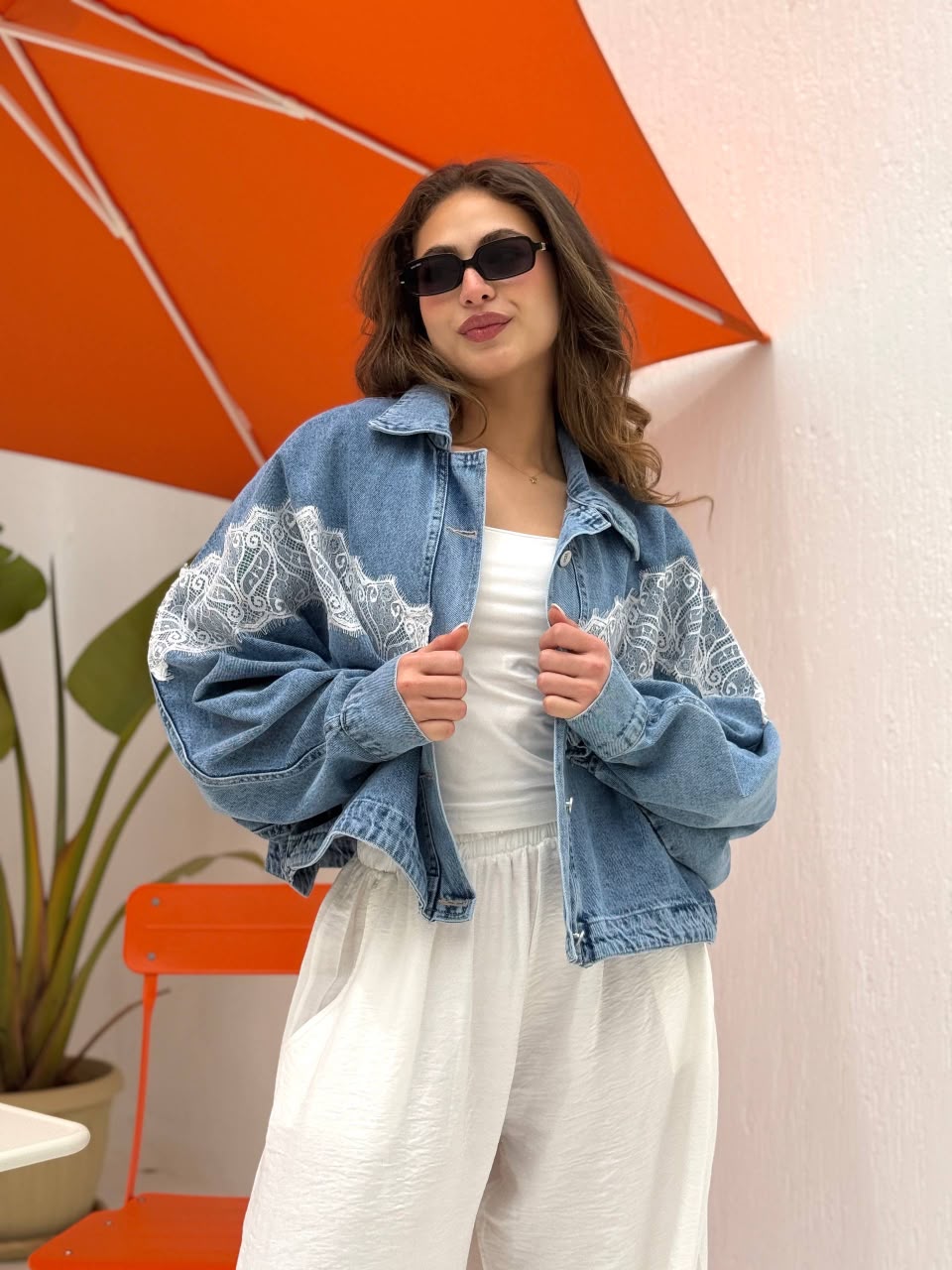 Lace Denim Jacket