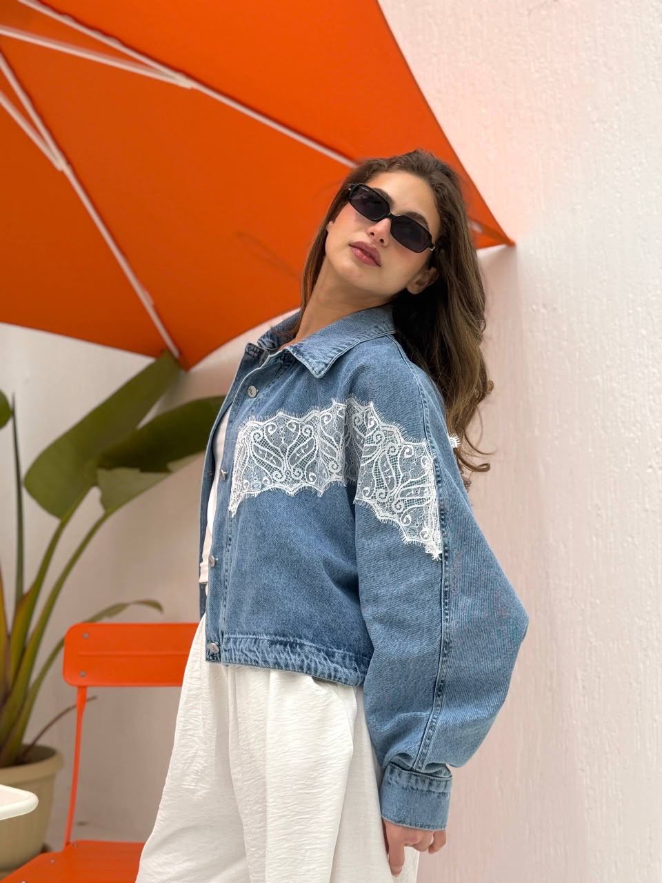 Lace Denim Jacket
