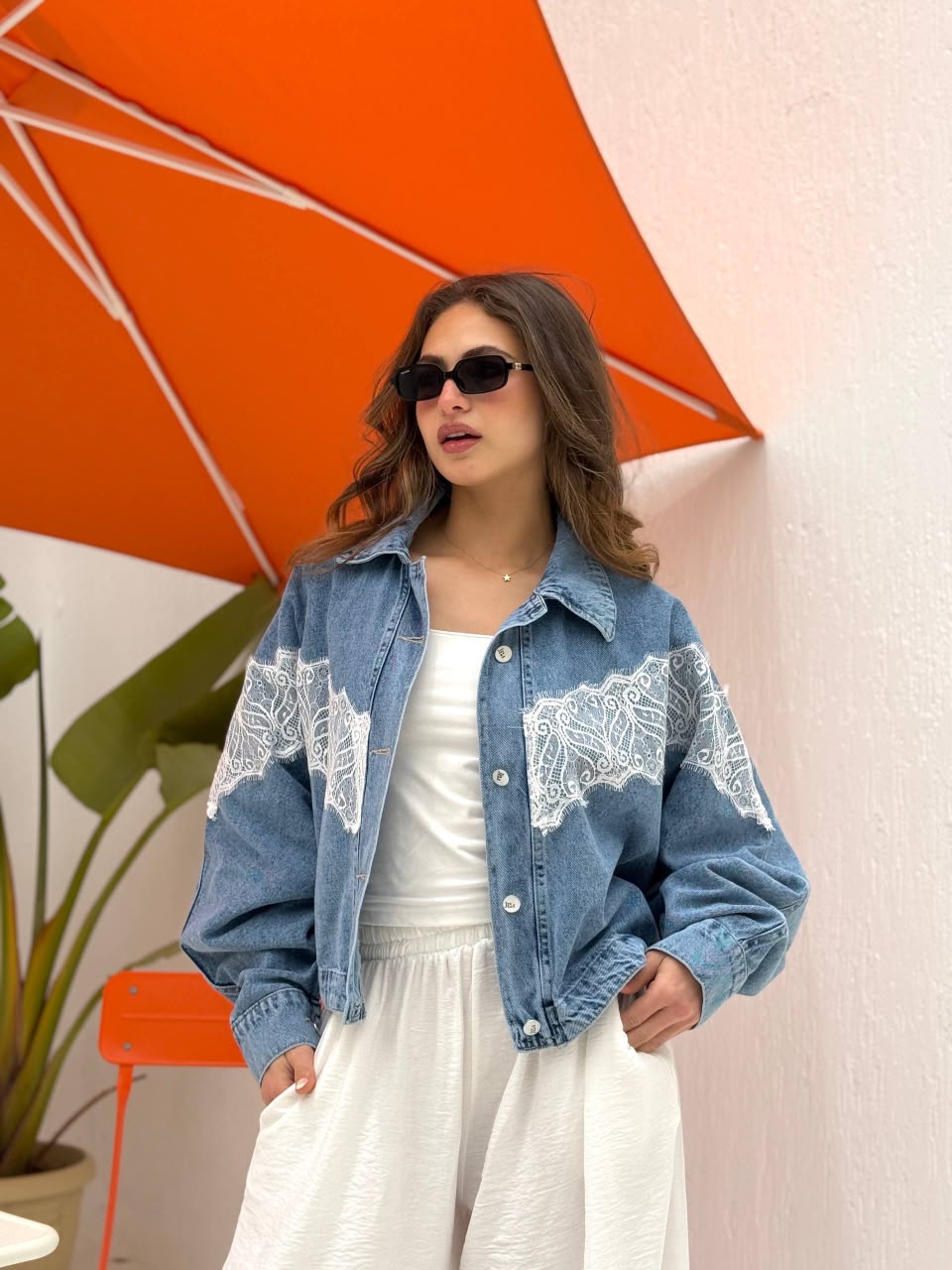 Lace Denim Jacket