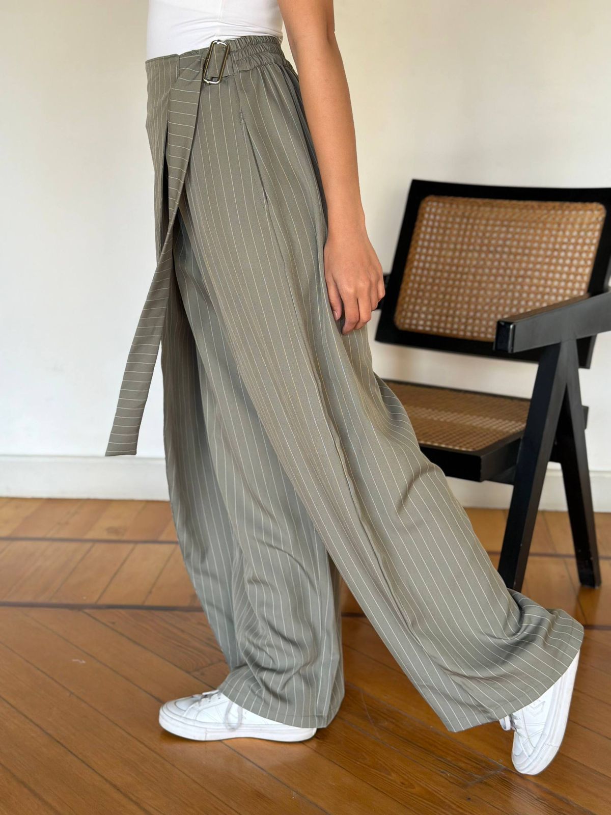 WRAP PANTS ST - Gray